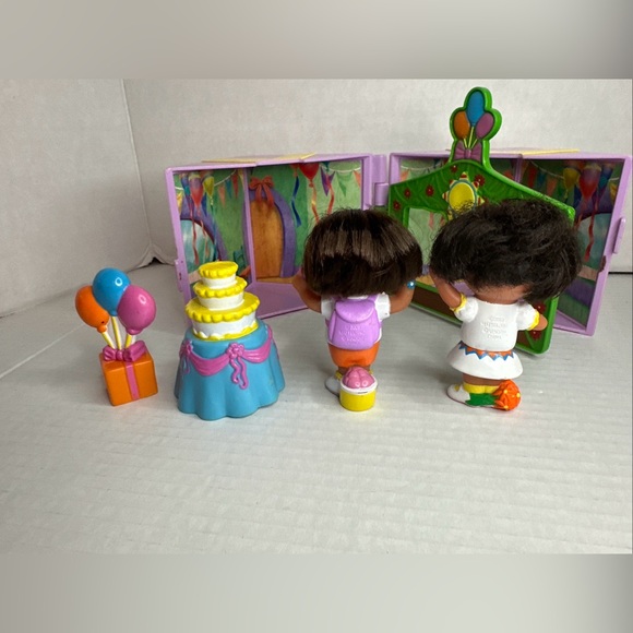 2003 Mattel Dora the Explorer toy figure or cake topper plastic Birthday box - Picture 7 of 15